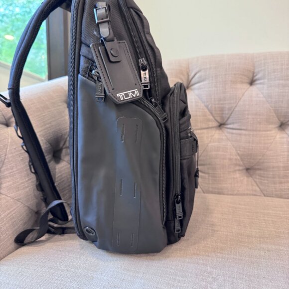 Tumi men’s black Alpha bravo search backpack - Picture 2 of 8